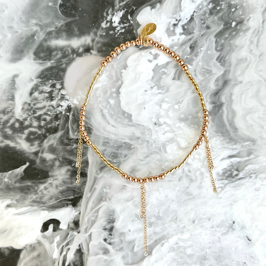 SUNSET TOWER | LACELET ROSE & YELLOW GOLD