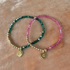 EMERALD LITTLE GIRL & BABY | SWAROVSKI CUSTOM INITIAL