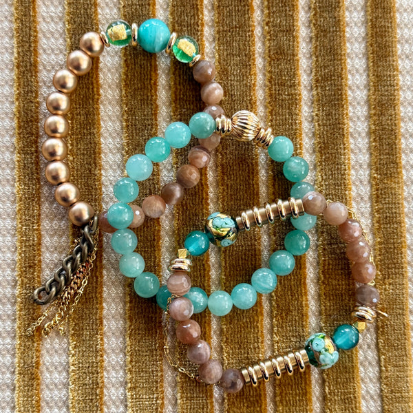 || OLDE NAPLES || 14k + 24k MURANO